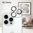 thumbnail image 6 of Camera Lens Protector Designed for Apple iPhone 15 Pro Camera Lens Shield,Case Friendly Pack of 3 HD Clear Tempered Glass Lens Cover for Apple iPhone 15 Pro, 6 of 8