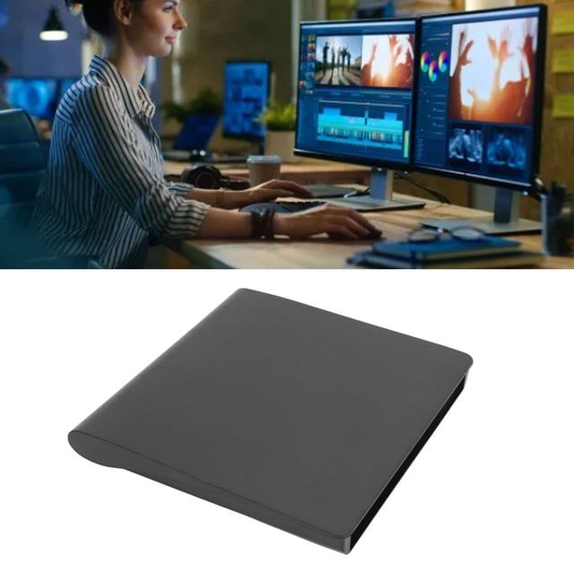 CAJA PARA UNIDAD DE DVD EXTERA, UNIDAD ÓCTICA DE DVD EXTERA DELGADA USB 3.0 Y CAJA PARA DISCO DURO HDD 2 EN 1, PARA XP, 2003, PARA VISTA, 7, 8.1, 10, PARA LINUX, PARA OS X
