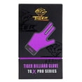 thumbnail image 4 of Tiger-X PRO Series Billiard Glove – Medium - for Left Hand (Right-Handed Players) - Purple Color – Open Fingers - Professional Pool Cue Glove with Enhanced Fit & Breathable Design, 4 of 6