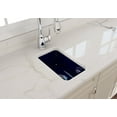 thumbnail image 4 of BOCCHI Sotto Undermount Fireclay 12 in. Single Bowl Kitchen Sink with Strainer in Sapphire Blue, 4 of 6