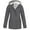 D-Grey-a, variant on 2025 Women Solid Thickening Jacket Wool Coat Outdoor Plus Size Hooded Long Sleeve Fleece Hooded Coat Raincoat