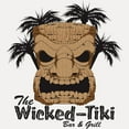 thumbnail image 2 of CafePress - Wicked Tiki Bar + Grill - White/Black Shot Glass, Unique and Funny Shot Glass, 2 of 2