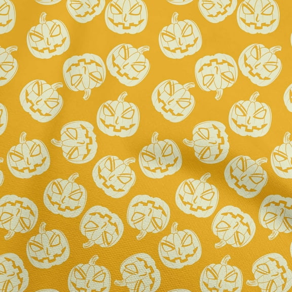 oneOone Rayon Light Peach Fabric Halloween Craft Projects Decor Fabric Printed By The Yard 56 Inch Wide