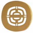 thumbnail image 3 of D316-18 4-1/2" OD Brass Snap-in Shower Strainer Grid Drain Cover, Brushed Bronze, 3 of 4