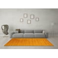 thumbnail image 3 of Ahgly Company Indoor Rectangle Abstract Yellow Contemporary Area Rugs, 2' x 3', 3 of 4