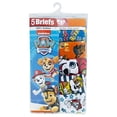 thumbnail image 3 of Calzoncillos de Paw Patrol para Niños Pequeños de Nickelodeon, Paquete de 5, Variados, Talla 4, 3 of 3