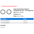 thumbnail image 2 of Engine Coolant Line O-Ring Kit - Compatible with 2013 - 2016 Dodge Dart 2014 2015, 2 of 2