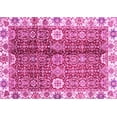 thumbnail image 1 of Ahgly Company Indoor Rectangle Abstract Pink Modern Area Rugs, 5' x 7', 1 of 4