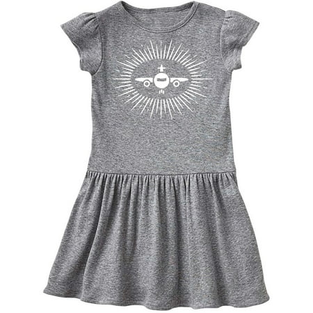 

Inktastic Airplane Future Pilot Gift Toddler Girl Dress
