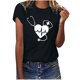 thumbnail image 1 of Camisetas con estampado de letras y cuello redondo de verano para mujer, blusas femeninas cómodas y elegantes, Tops OAVQHLG3B Store lin121212, 1 of 5
