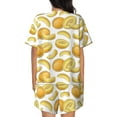 thumbnail image 4 of Womens Pajama Sets With Pocket, Funny Yellow Cantaloupe Lounge Sets Short Sleeve Sleepwear PJ Sets for Women, 4 of 6