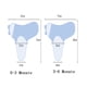 thumbnail image 2 of Saco de dormir para bebé, paquete de 2, manta para bebé, 100 % algodón orgánico, universal, ajustable, para bebés, 2 of 6