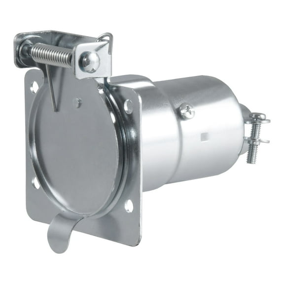 CURT 58220 Vehicle-Side 7-Pin RV Blade Trailer Wiring Harness Connector