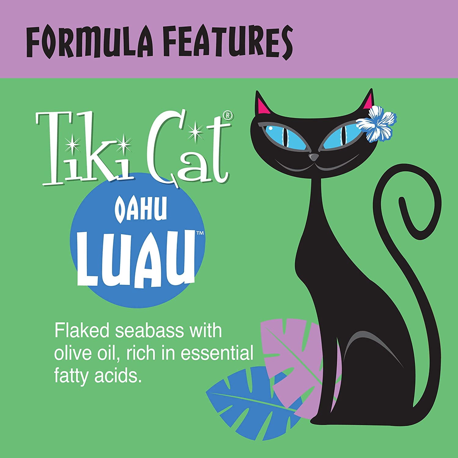 (8 Pack) Tiki Cat Oahu Luau Seabass Wet Cat Food, 6 oz. Cans