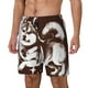 thumbnail image 1 of Balery Vintage Husky Dog Bañador para hombre, shorts de playa de secado rápido con entrepierna y forro de compresión-Large, 1 of 6