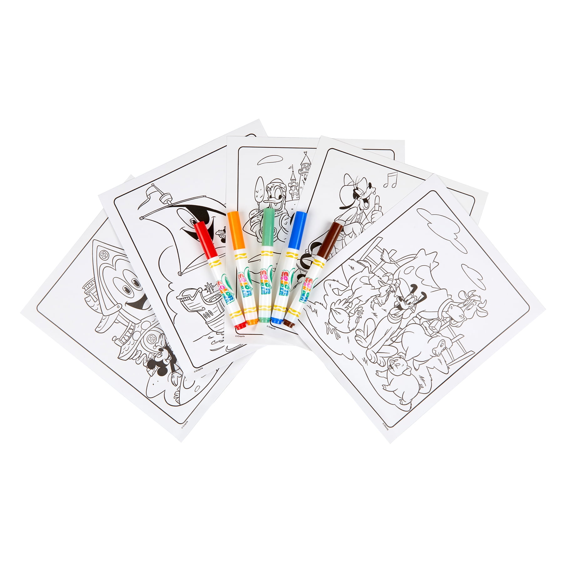 Crayola Color Wonder Coloring Pad & Markers, Mickey, 2 Sets