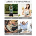 thumbnail image 6 of Portable Cordless Heating Pad for Period Cramps, 6 Heat Setting, 6 Massage Modes, Gifts for Women Her Birthday Christmas Gray, 6 of 8