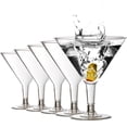 thumbnail image 1 of 12 Pack Plastic Cocktail Glasses, 8 Ounce Shatterproof Martini Cups, Reusable Cocktail Cups, 1 of 4
