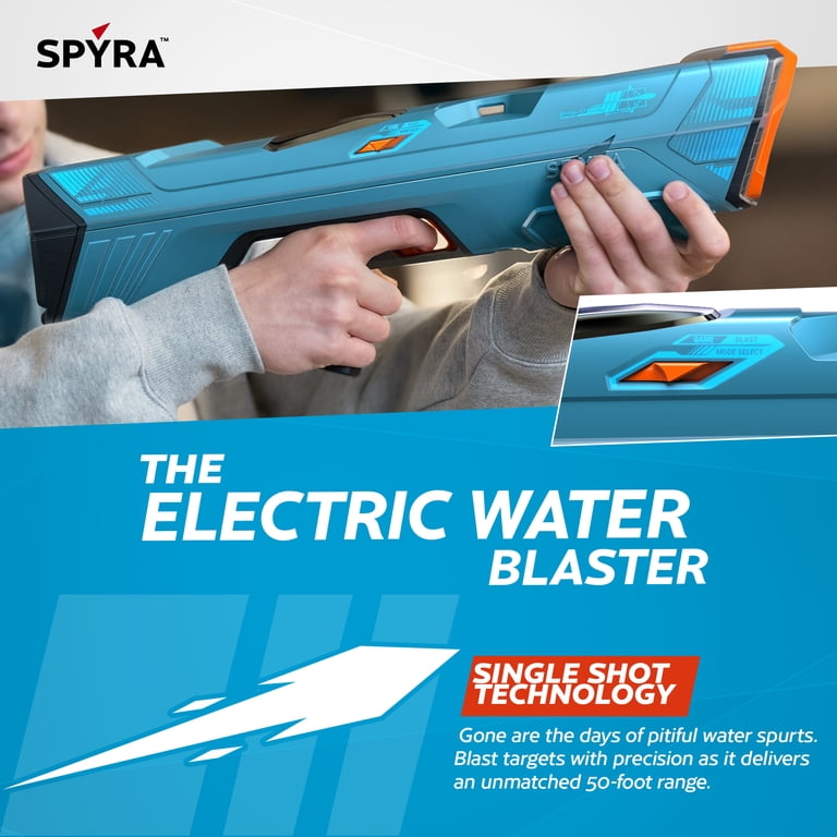 Spyra Electric Water Blaster, Outdoor Squirt Gun for Pool Games