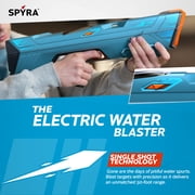 SPYRA Electric Water Blaster, Outdoor Squirt Gun for Pool Games, SpyraFour, Blue