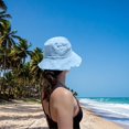 thumbnail image 6 of Ksopiavobs Bucket-Hat-Distressed Washed-Cotton Summer-Sun-Hat Solid Wide Brim Fisherman Cap, 6 of 7