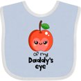 thumbnail image 3 of Inktastic Apple of My Daddy's Eye Cute Red Apple Boys or Girls Baby Bib, 3 of 4