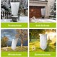 thumbnail image 4 of Set of 3 Winter Plant Covers with Drawstring and Zipper Winter Cover in Polypropylene 80g/m² Reusable Plant Protection Cover Resistant 120x180cm, 4 of 4