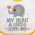 thumbnail image 4 of Inktastic Aunt and Uncle Love Me Nephew Boys or Girls Baby Bib, 4 of 4