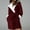 Wine, variant on Dyfzdhu Robes for Women Hooded Fleece Bathrobe Lightweight Soft Plush Long Flannel Sleepwear Robe