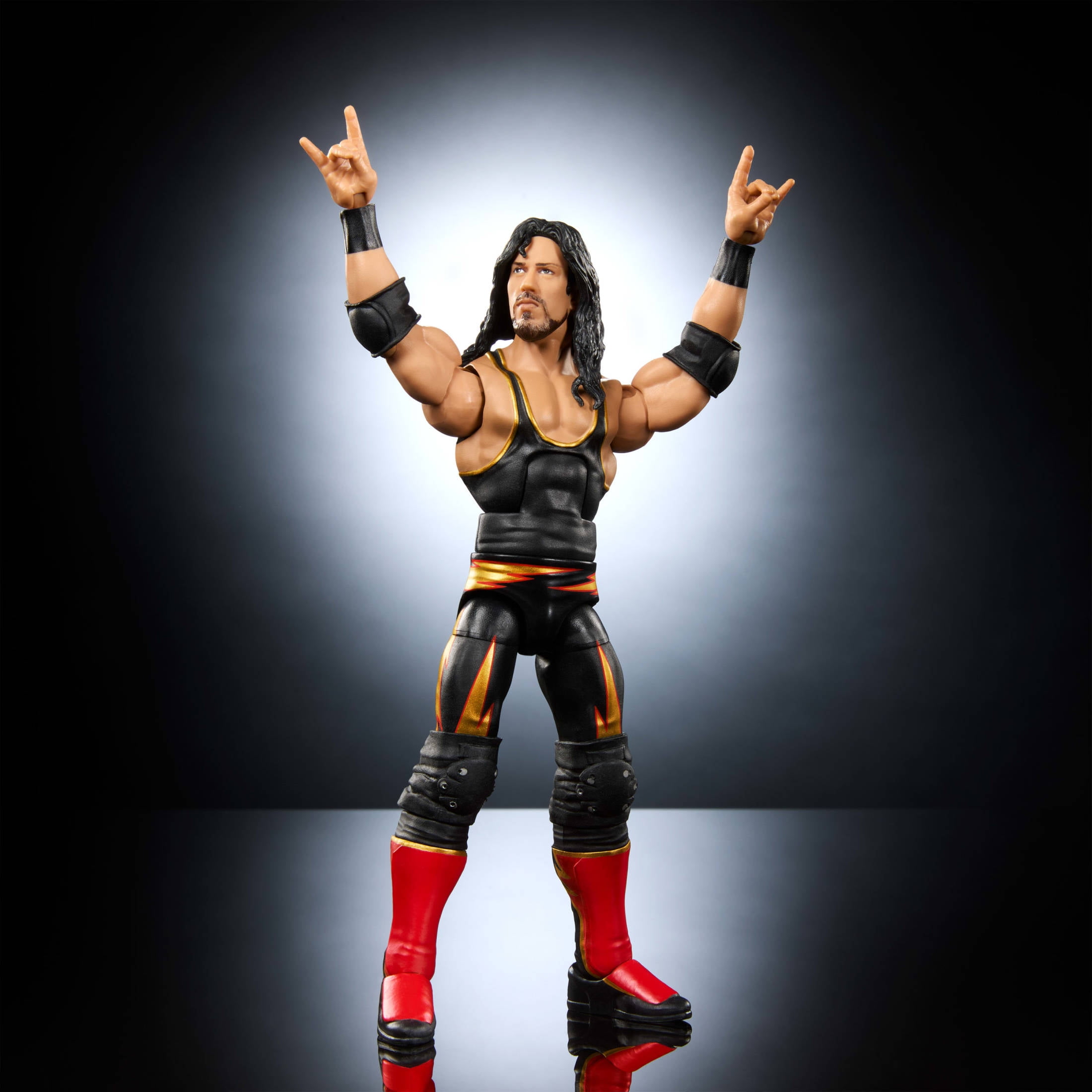WWE Monday Night War Elite Collection Syxx Action Figure with Accessories, Build-a-Figure Parts