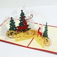 thumbnail image 4 of Giyblacko Christmas Decorations Christmas Greeting Cards Christmas Tree Three-Dimensional Greeting Card Diy Handmade 3d Paper Sculpture Postcard Christmas Card, 4 of 8