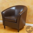 thumbnail image 1 of Newport Transitional Bonded Leather Club Chair, Espresso, 1 of 6