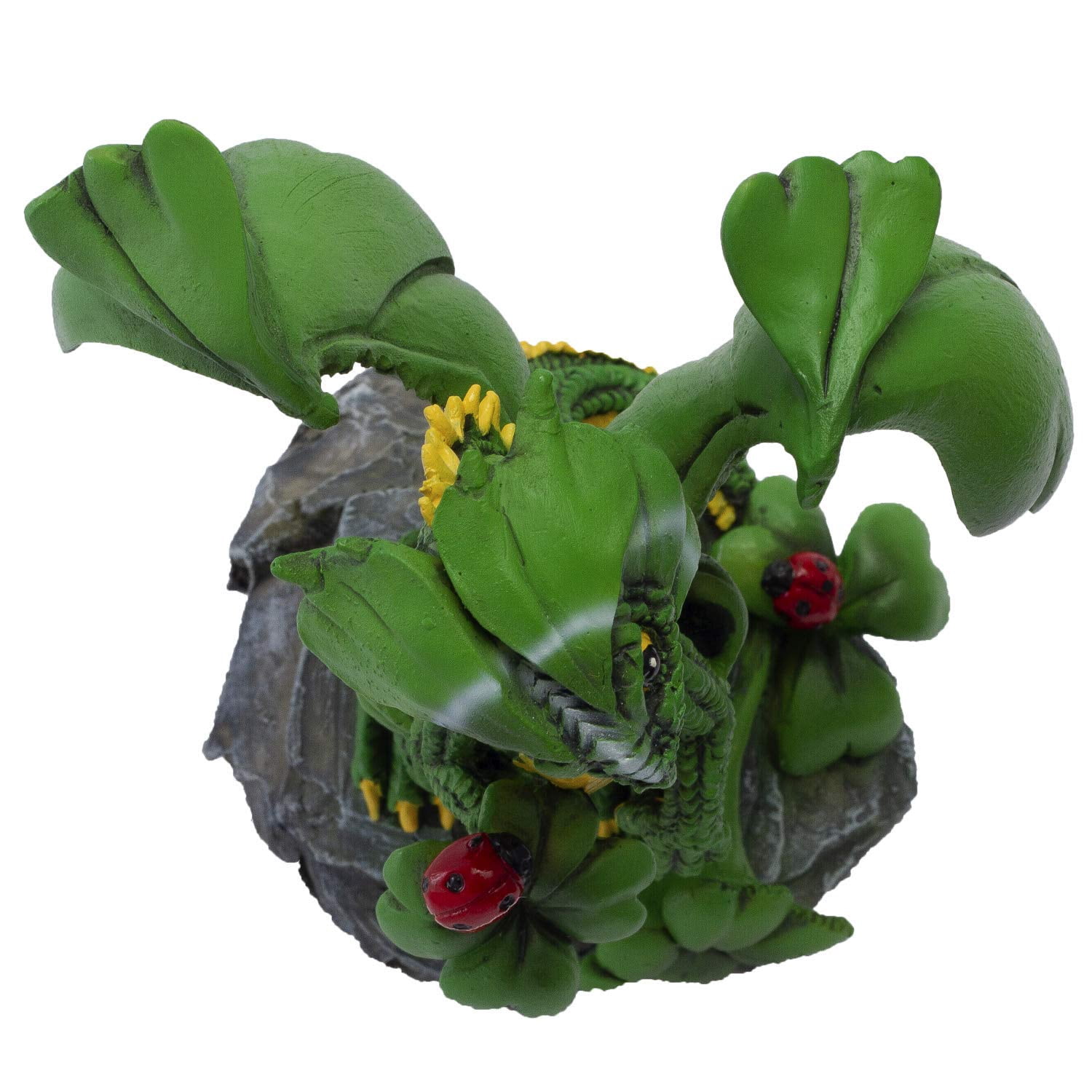 Pacific Giftware Dragon Fantasy Lucky Clover Dragon Resin Figurine