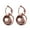 Rose Gold, variant on Hyasfey 1 Pair Drop Earrings Elegant Vintage Smooth Round Bright Luster Decorative Gift Women Ball-Shaped Pendant Hoop Earrings Jewelry for Daily Wear