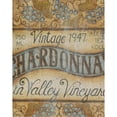 thumbnail image 3 of Lewis, Kim 20x24 Black Modern Framed Museum Art Print Titled - Valley Vineyard I, 3 of 5
