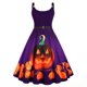 thumbnail image 1 of Vestido de talla grande con correas de Halloween con estampado de calabaza Rosegal  Suéteres Cárdigans, 1 of 5