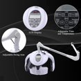 thumbnail image 4 of Professional Orbiting Hair Dryer, Standing Hair Dryer Light Color Heater Processor with Swivel Caster Rolling Base, Adjustable Time and Temperature, for Color Processor Salon SPA Home Hair Care, 4 of 7