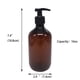 thumbnail image 1 of Botellas de plástico rellenables vacías de 500 ml/17 oz para loción, contenedor para guardar champú (marrón), 1 of 2