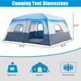 thumbnail image 3 of Zimtown 14 Person Tent Large Multi Room Tent for Family with Storage Pockets for Camping Accessories  Portable Cabin Huge Tent with Carry Bag for Outdoor Car Camping, 3 of 5