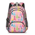 thumbnail image 2 of Princess and Dress Pink Pattern Cute School Backpack Bag with Padded Back and Adjustable Shoulder Straps 16.9 X 12.6 X 5.9 Inches, 2 of 5