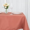 thumbnail image 4 of BalsaCircle 54" Terracotta Square Premium Polyester Tablecloth Catering Dining Table Linens, 4 of 8