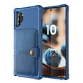 thumbnail image 5 of Samsung Galaxy Note 10 Plus Wallet Case, Dteck Heavy Duty Hard Silicone Shockproof Case Flip Leather Card Holder Protective Cover For Samsung Galaxy Note 10+ 6.8 inch, Blue, 5 of 9