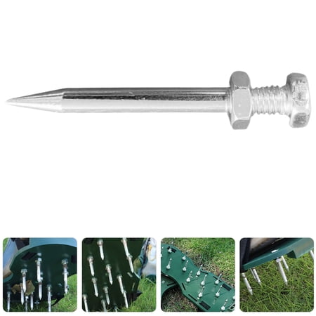 FOMIYES 40-Piece Metal Aerator Shoe Spikes Set for Lawn Aeration and Soil Dredging Tool