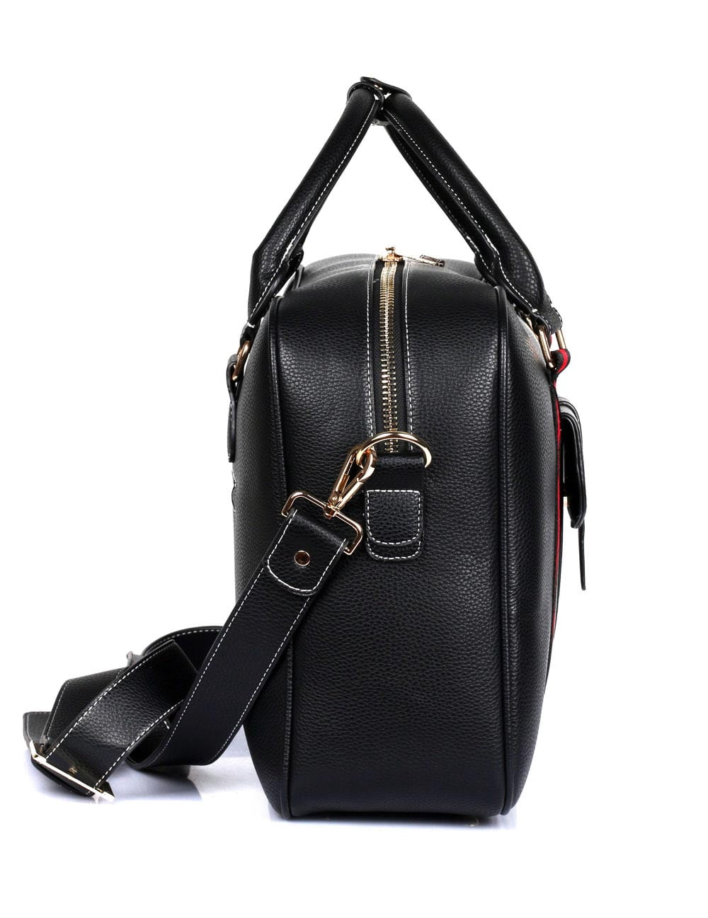 Karla Hanson Men's Professional & Travel Briefcase - Black /Red
