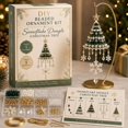 thumbnail image 3 of DIY Beaded Christmas Tree Kit for Adults, Crystal Bead Holiday Craft Set with Colorful Beads, Ornament Charms, Handmade Tabletop Christmas Decor Gift, 3 of 3