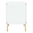 thumbnail image 6 of SAFAVIEH Genevieve Mid-Century 2 Drawer Nightstand, White/White Washed, 6 of 15