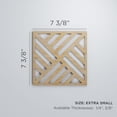 thumbnail image 3 of Ekena Millwork 7 3/8"W x 7 3/8"H x 3/8"T Extra Small Allen Decorative Fretwork Wood Wall Panels, Wood (Paint Grade), 3 of 3