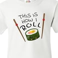 thumbnail image 4 of Inktastic This is How I Roll- Cute Sushi Youth T-Shirt, 4 of 5