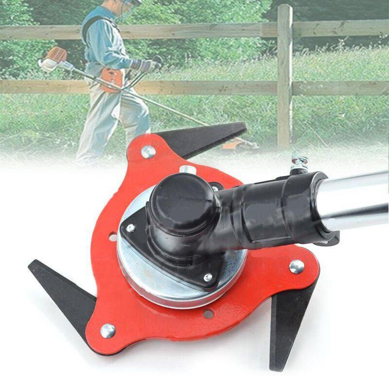 Oslamp Trimmer Head 3 Teeth Lawn Mower Blade Steel Grass Trimmer Brush