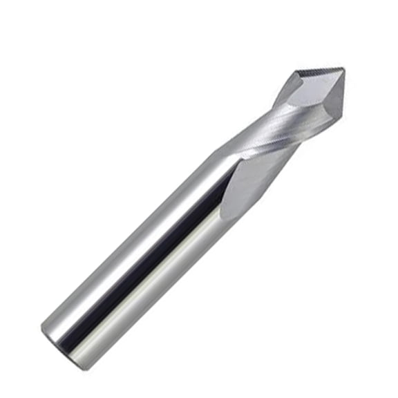 3/4" Diameter 90 Included Angle Drill Poinnt 2 Flute Single End Carbide Drill/Mill, 1.500"LOC, 4"OAL
